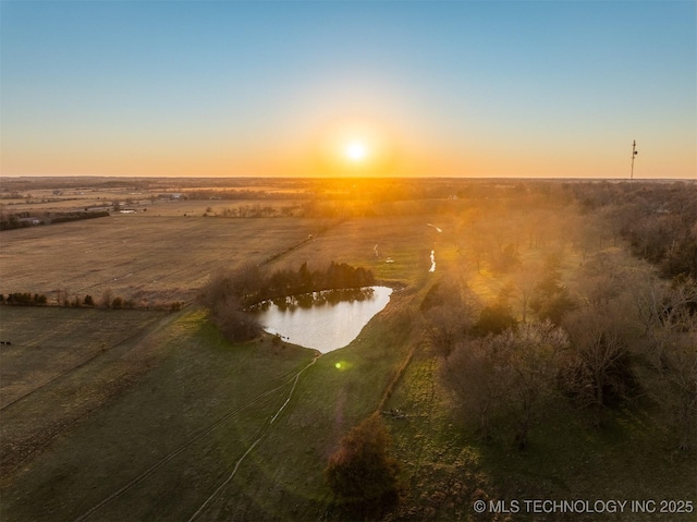 49721 E 95th Rd, Miami, OK 74354 - view of water feature with a rural view
