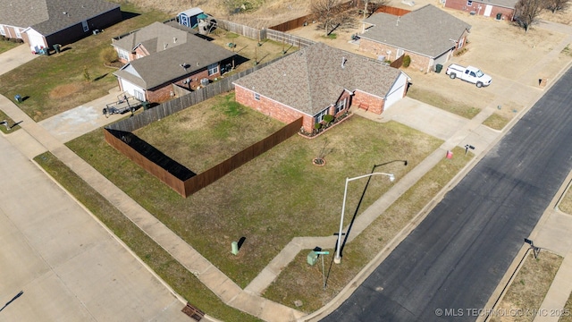 drone / aerial view featuring a residential view