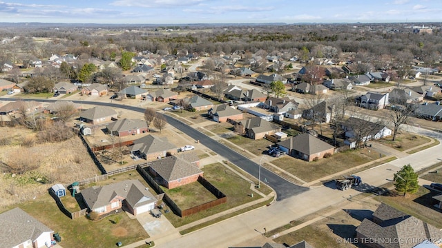 drone / aerial view featuring a residential view