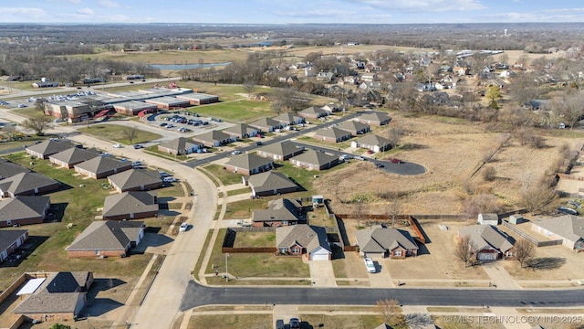 bird's eye view with a residential view