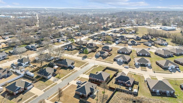 bird's eye view featuring a residential view