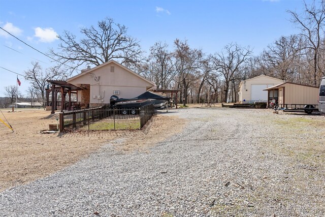 view of street with driveway