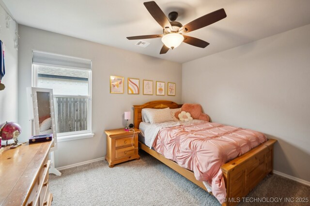 5117 S Nassau Ave, Sand Springs, OK 74063 - bedroom featuring carpet floors and ceiling fan