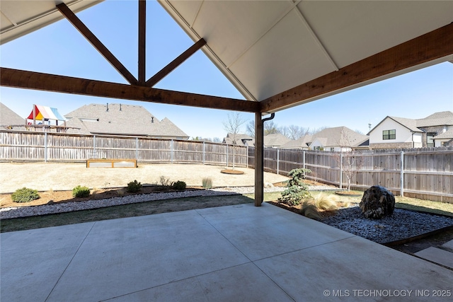 view of patio / terrace with a fenced backyard