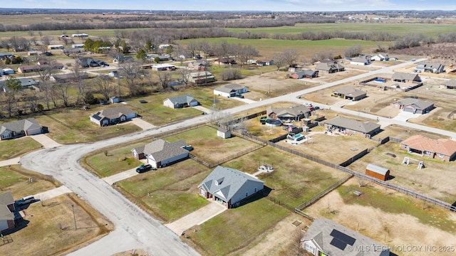 aerial view featuring a residential view