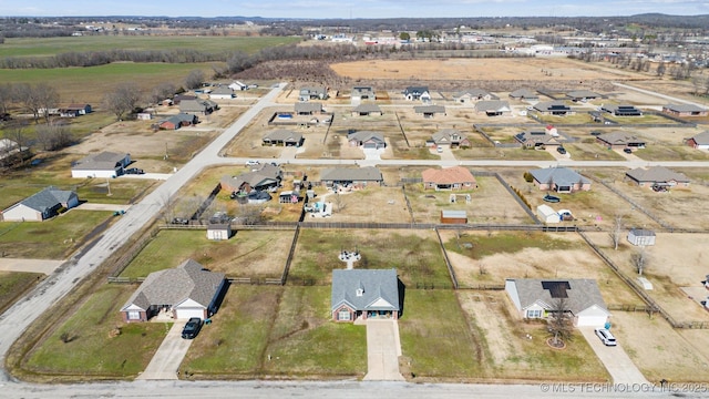 bird's eye view featuring a residential view