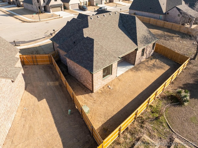 bird's eye view featuring a residential view