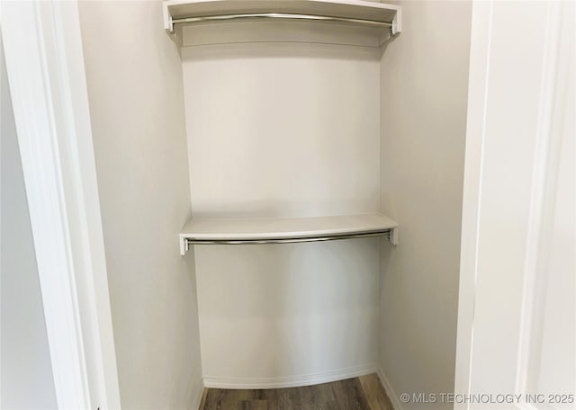 view of closet