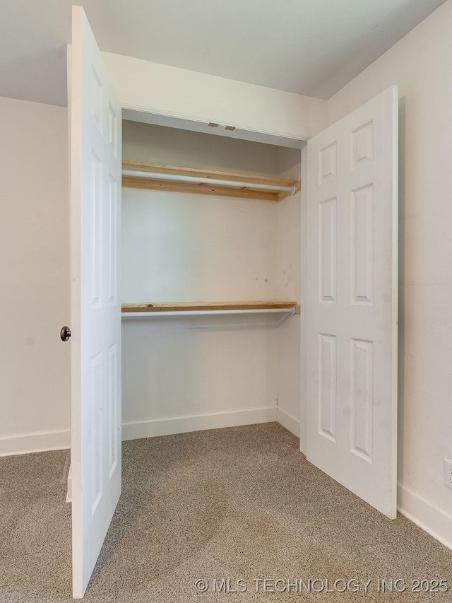 view of closet