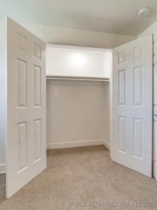 view of closet