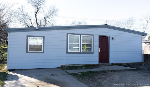 view of front of home