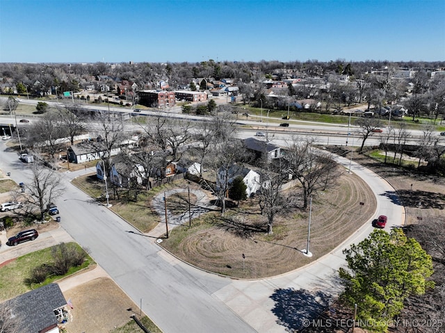 aerial view featuring a residential view