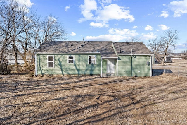 view of rear view of house