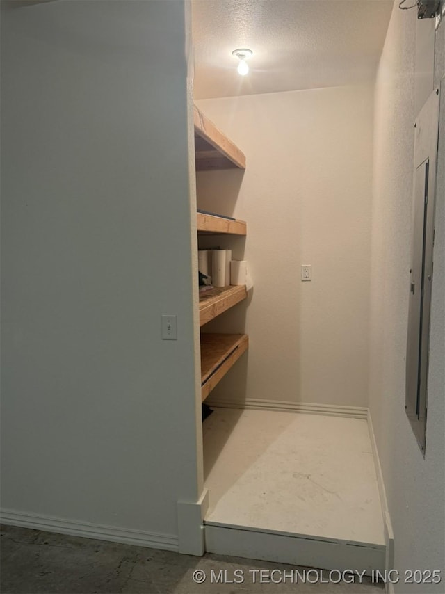 storage area featuring electric panel