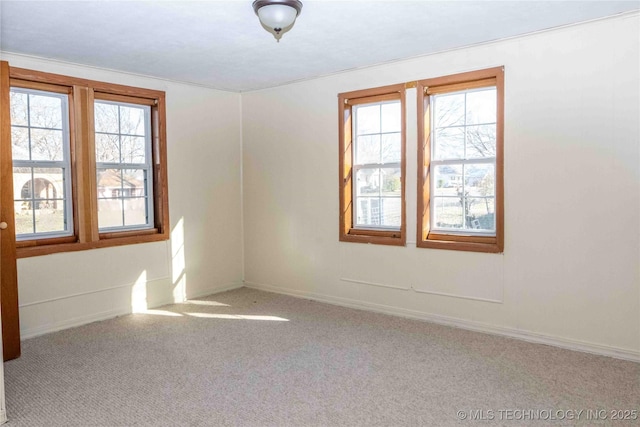 view of carpeted empty room