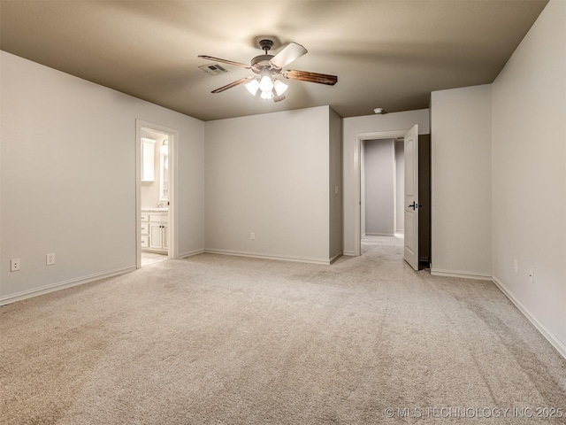 12491 S 105th Ave E, Bixby, OK 74008 - unfurnished room with ceiling fan, light carpet, and baseboards