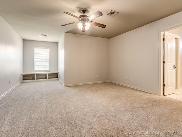12491 S 105th Ave E, Bixby, OK 74008 - unfurnished room with a ceiling fan, light carpet, and baseboards