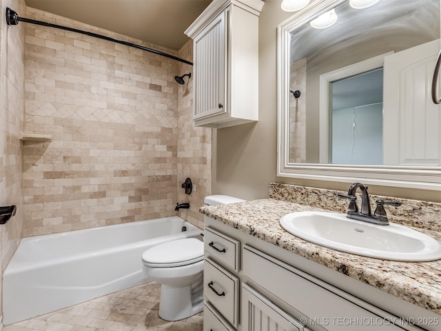 12491 S 105th Ave E, Bixby, OK 74008 - full bath featuring vanity, shower / washtub combination, and toilet