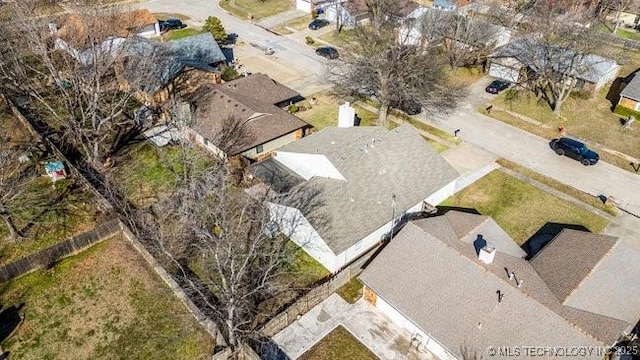 aerial view featuring a residential view