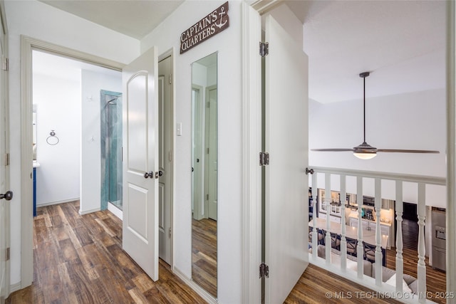 1522 Burney Cemetary, Calera, OK 74730 - hall with wood finished floors