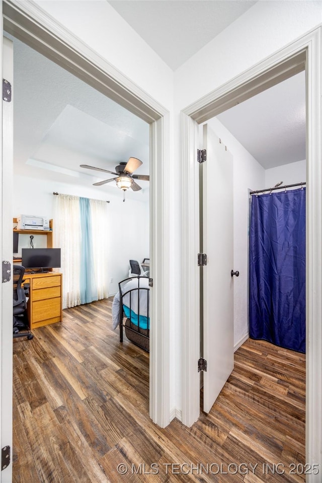 1522 Burney Cemetary, Calera, OK 74730 - hall with wood finished floors