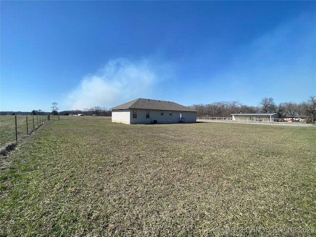 191 W Senior St, Colcord, OK 74338 - view of yard with a view of countryside