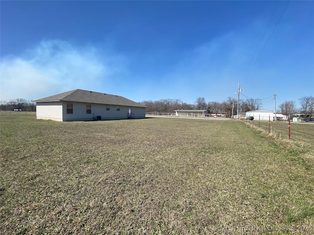 191 W Senior St, Colcord, OK 74338 - view of yard with fence