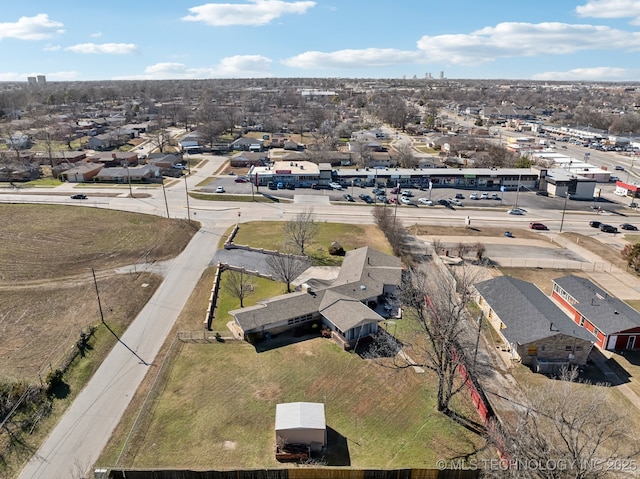 birds eye view of property featuring a residential view