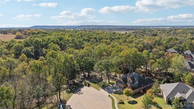 aerial view with a view of trees