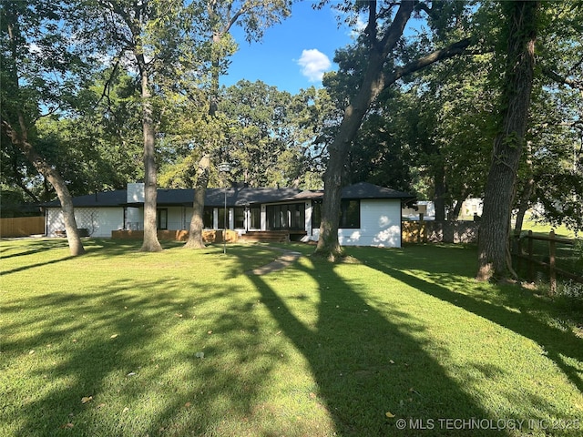 exterior space with fence