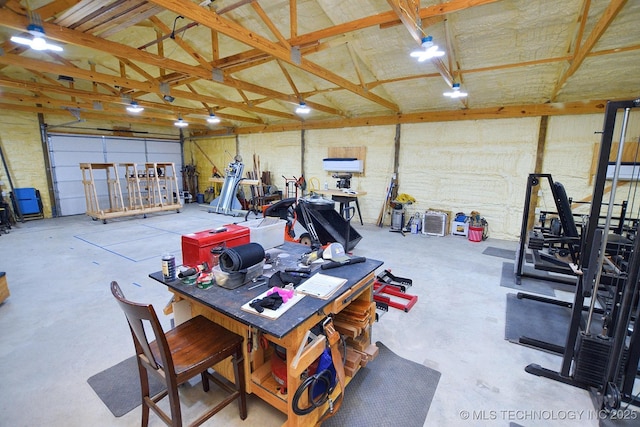 216 E Willis Rd, Tahlequah, OK 74464 - garage featuring a workshop area