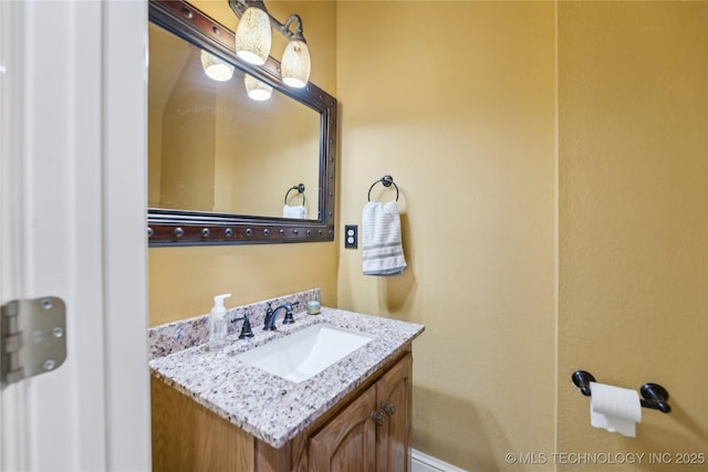 bathroom featuring vanity