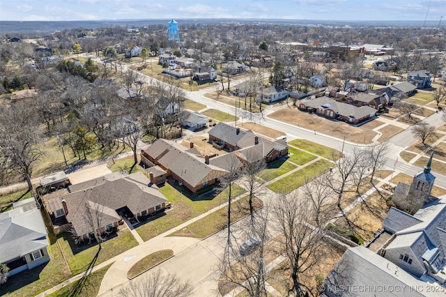 drone / aerial view featuring a residential view