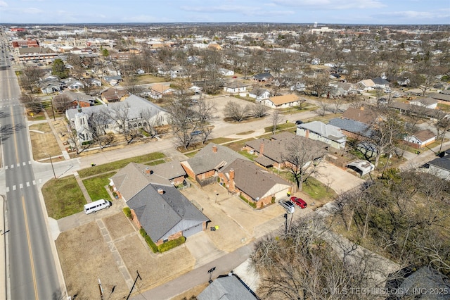 bird's eye view with a residential view