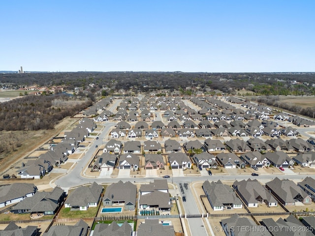 birds eye view of property featuring a residential view