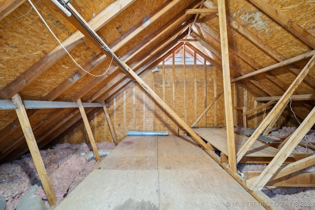 view of attic