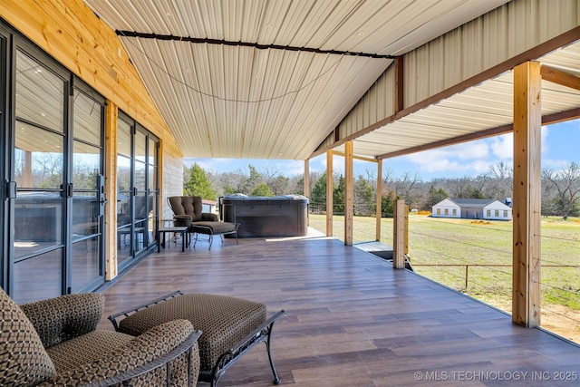 view of patio / terrace featuring a deck