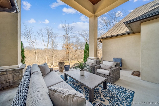 view of patio / terrace featuring outdoor lounge area