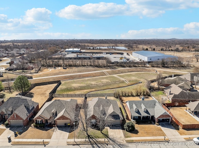 drone / aerial view featuring a residential view