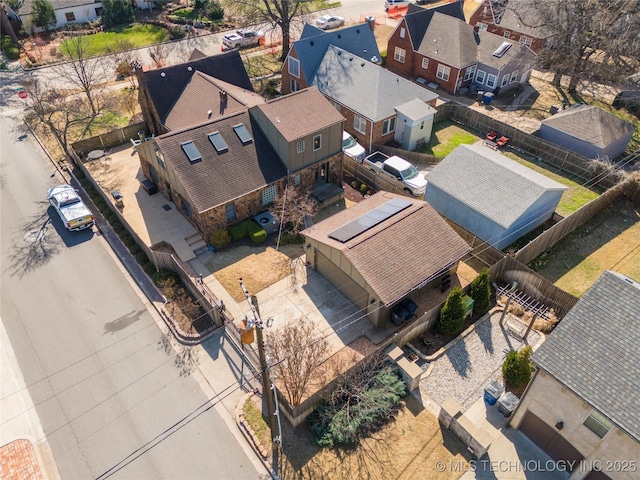 drone / aerial view featuring a residential view