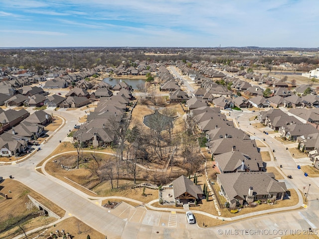 3828 W Orlando St, Broken Arrow, OK 74011 - aerial overview of property's location featuring nearby suburban area and a nearby body of water