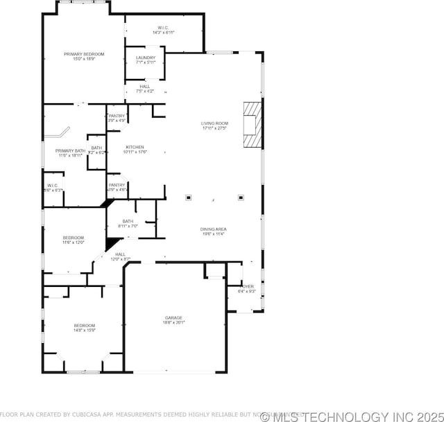 3828 W Orlando St, Broken Arrow, OK 74011 - floor plan / room layout
