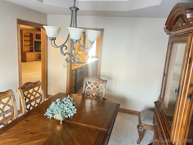 dining area with baseboards