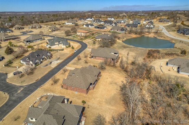 drone / aerial view featuring a residential view