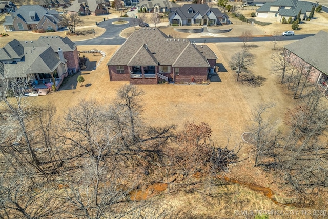 aerial view featuring a residential view