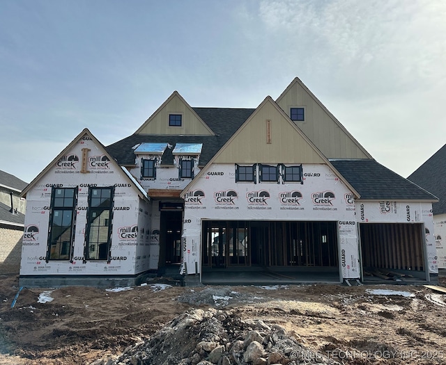 view of unfinished property