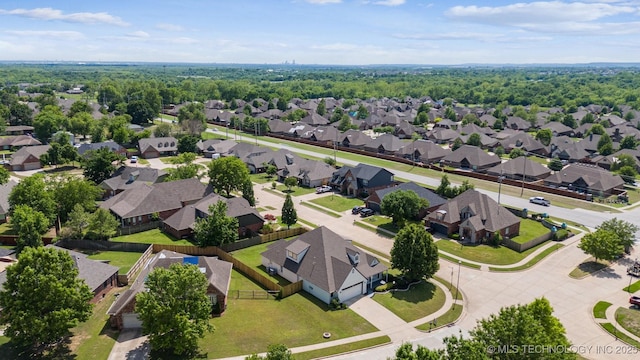 aerial perspective of suburban area