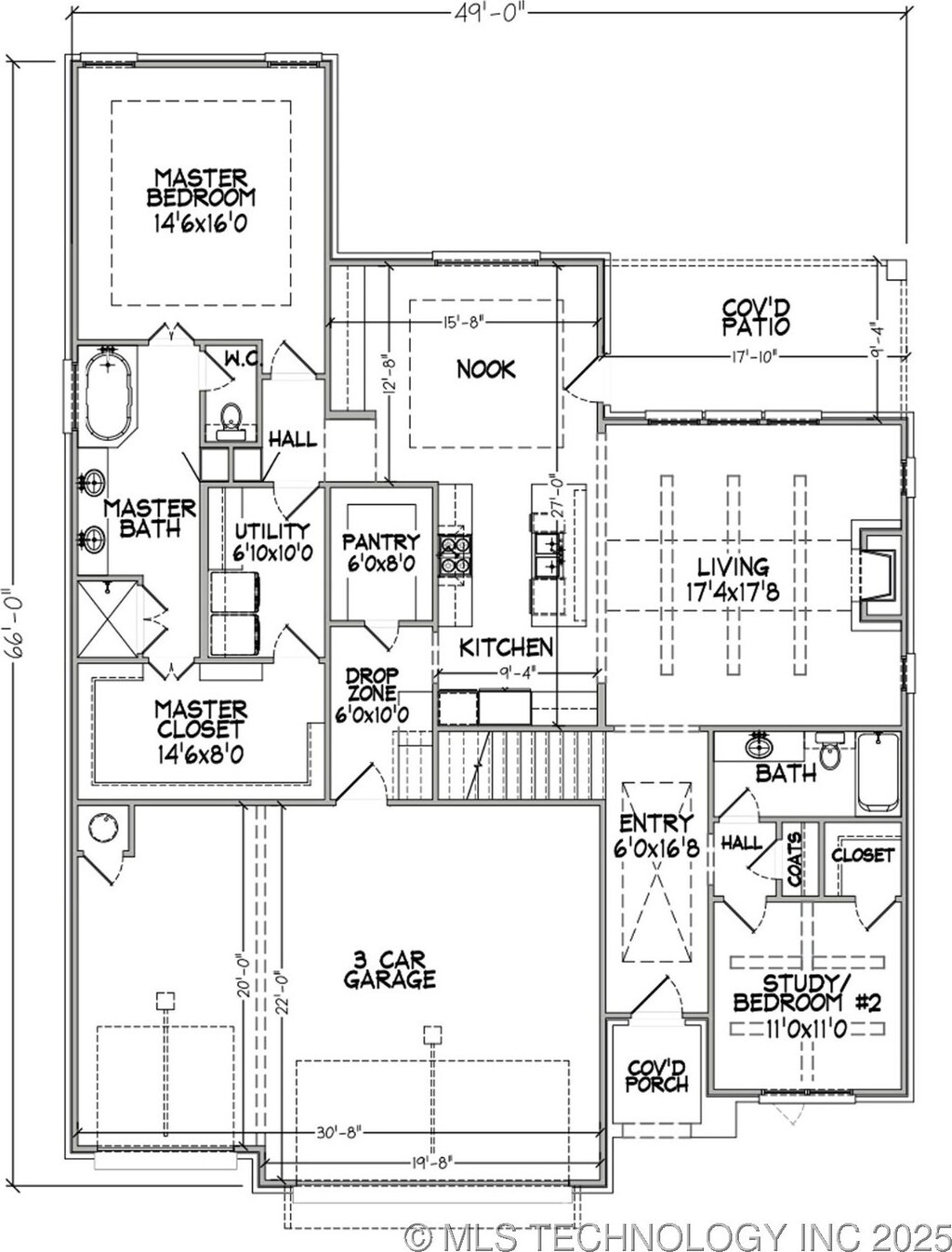 2705 W Twin Oaks St, Broken Arrow, OK 74012 - view of property floor plan