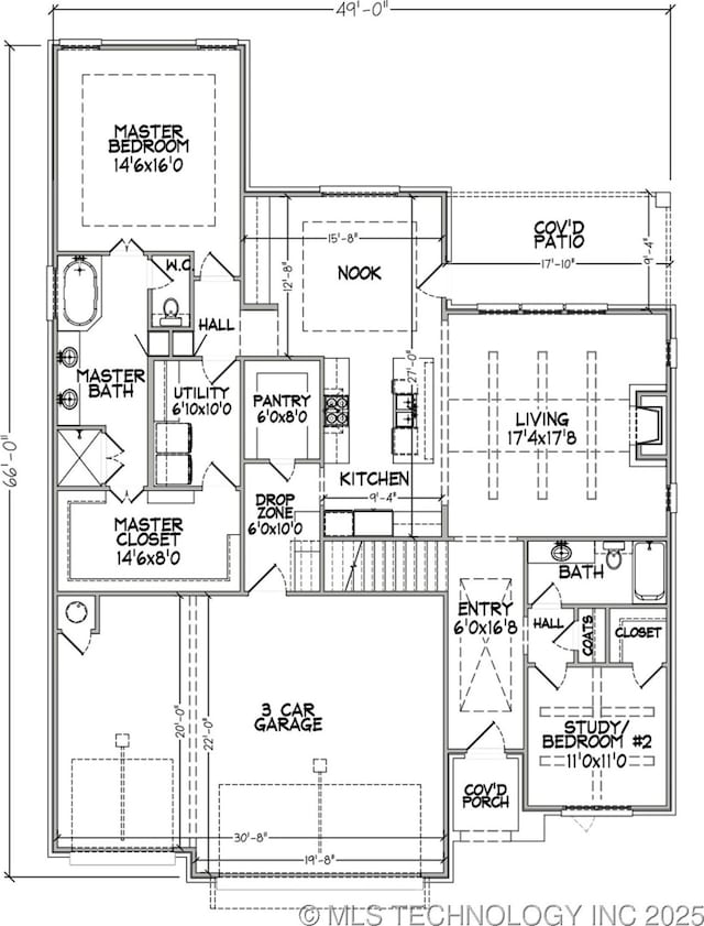 2705 W Twin Oaks St, Broken Arrow, OK 74012 - view of property floor plan