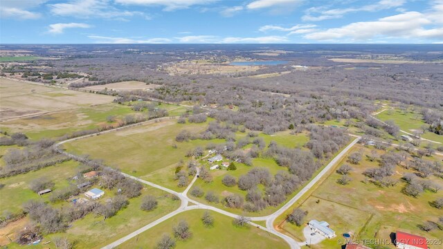 20480 Burneyville, Burneyville, OK 73430 - birds eye view of property featuring a rural view